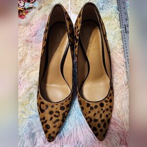 Sam Edelman Jazel Pointed Toe Leopard Pump 7.5